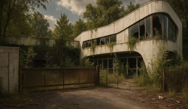 ECL as lost places in 10 or 20 years. Fortunately, the image is only AI-generated.
