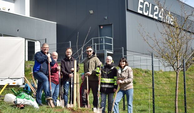 Apfelpflanzfest bei euro.COURIER das Organisationsteam
