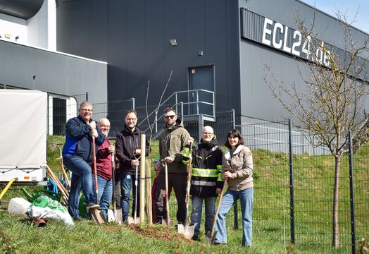 Apfelpflanzfest bei euro.COURIER das Organisationsteam