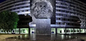 Karl-Marx-Kopf in Chemnitz.
