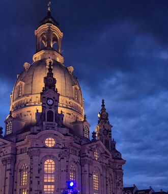 Nachtansicht der Dresdner Frauenkirche