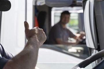 Respekt fuer unsere Fahrer, die in ganz Europa auf Achse sind