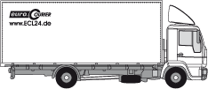 Vehicle small lorries with a total mass of 7,5t for special journeys and overnight for euro.COURIER.
