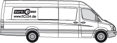 Vehicle vans and tarpaulin sprinters for the execution of special trips and overnight for euro.COURIER.