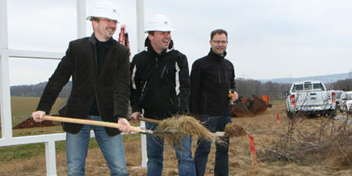 First groundbreaking with Furoris X Art for the futuristic company building of euro.COURIER in 2015.