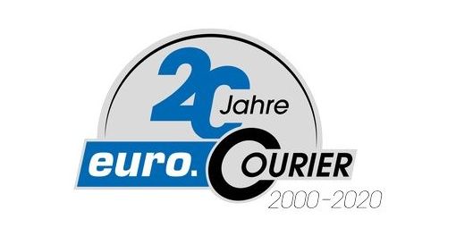 Logo von euro.COURIER für 20 Jahre Erfahrung im Bereich Sonderfarten und Paketdienst europaweit.